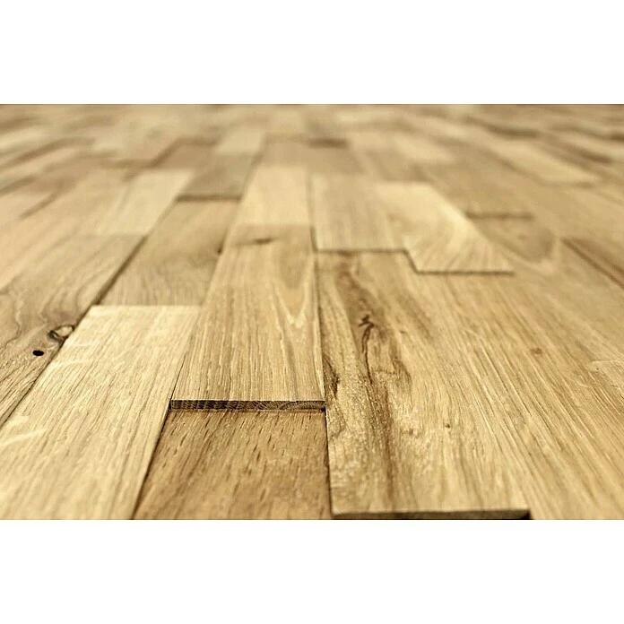 BAUHAUS Wodewa Echtholzriemchen 200 Eiche Rustikal 200 X 50 Mm, Stärke: 2 Mm - 6 Mm, 1 M², Strukturiert UV-geölt 4 BAUHAUS Wodewa Echtholzriemchen 200 Eiche Rustikal 200 X 50 Mm, Stärke: 2 Mm - 6 Mm, 1 M², Strukturiert UV-geölt – Bild 2
