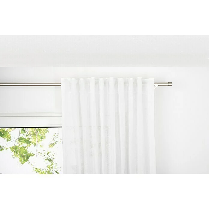 BAUHAUS Schlaufenschal Breeze B X H: 135 X 245 Cm, 100 % Polyester, Weiß 6 BAUHAUS Schlaufenschal Breeze B X H: 135 X 245 Cm, 100 % Polyester, Weiß – Bild 4