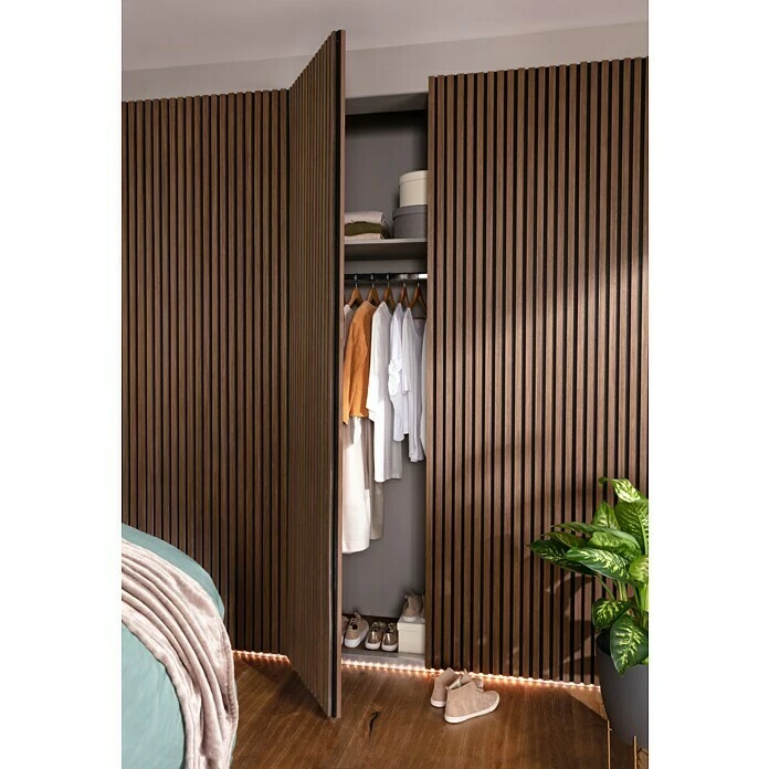 BAUHAUS FibroTech Akustikpaneel Basic Smoked Oak, 2.440 X 605 X 22 Mm, 1 Paneel 7 BAUHAUS FibroTech Akustikpaneel Basic Smoked Oak, 2.440 X 605 X 22 Mm, 1 Paneel – Bild 5