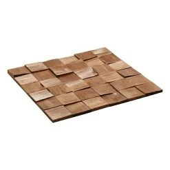 BAUHAUS Holzpaneel Quadro II Kiefer, Miniquadrate, 380 X 380 Mm, Stärke: 11 Mm - 13 Mm, 4 Paneele
