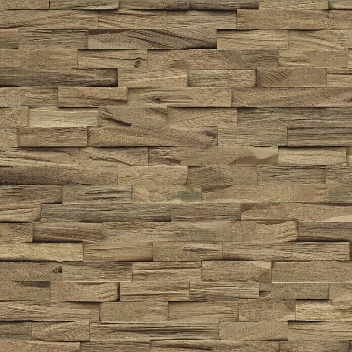 BAUHAUS Indo Holzpaneel 3D Wall Beachwood Nature Walnuss, 610 X 150 X 10 Mm, 10 Paneele 4 BAUHAUS Indo Holzpaneel 3D Wall Beachwood Nature Walnuss, 610 X 150 X 10 Mm, 10 Paneele – Bild 2