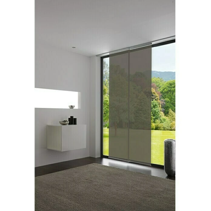 BAUHAUS Expo Ambiente Flächenvorhang Basic Cappuccino, 100 % Polyester, B X H: 60 X 245 Cm 3 BAUHAUS Expo Ambiente Flächenvorhang Basic Cappuccino, 100 % Polyester, B X H: 60 X 245 Cm