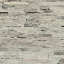 Alternative view of BAUHAUS Indo Holzpaneel 3D Wall Beachwood Sun Bleached Hevea, 610 X 150 X 10 Mm, 10 Paneele