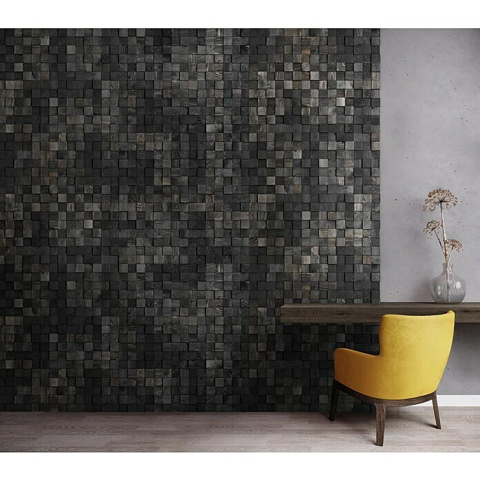 BAUHAUS Holzpaneel Pino Buche, Carbon Ombre, 380 X 380 Mm, Stärke: 12 Mm - 20 Mm, 4 Paneele 5 BAUHAUS Holzpaneel Pino Buche, Carbon Ombre, 380 X 380 Mm, Stärke: 12 Mm - 20 Mm, 4 Paneele – Bild 3