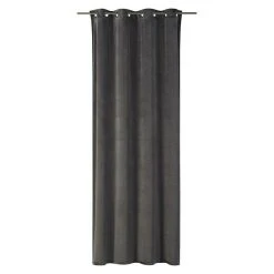 BAUHAUS Elbersdrucke Verdunkelungsvorhang Odeon 140 X 255 Cm, 100 % Polyester, Grau