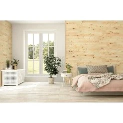 BAUHAUS Wodewa Echtholzriemchen 1000 Zirbe 1.000 X 100 Mm, Stärke: 3 Mm - 6 Mm, 1 M², Verklebung -BAUHAUS Shop 12 2000