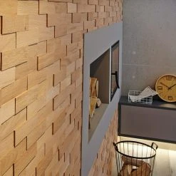 BAUHAUS Wodewa Echtholzriemchen 200 Eiche Natur 200 X 50 Mm, Stärke: 2 Mm - 6 Mm, 1 M², Strukturiert UV-geölt -BAUHAUS Shop 12 2045