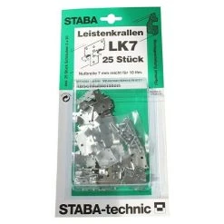 BAUHAUS Staba Leistenkrallen LK 7 Passend Für: LOGOCLIC Deckenabschlussleisten, 25 Stk.