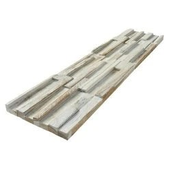 BAUHAUS Holzpaneel Fineline White Teak, 510 X 140 X 20 Mm, 2 Paneele
