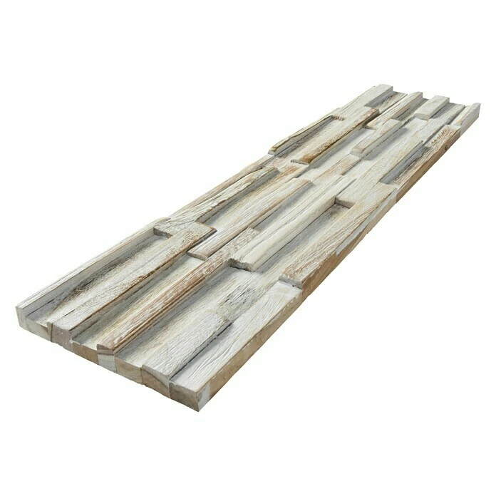 BAUHAUS Holzpaneel Fineline White Teak, 510 X 140 X 20 Mm, 2 Paneele 3 BAUHAUS Holzpaneel Fineline White Teak, 510 X 140 X 20 Mm, 2 Paneele