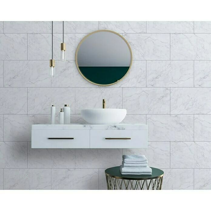 BAUHAUS Palram - Innovera Décor Wandpaneel Carrara Grauweiß, 62 X 40 Cm 4 BAUHAUS Palram - Innovera Décor Wandpaneel Carrara Grauweiß, 62 X 40 Cm – Bild 2