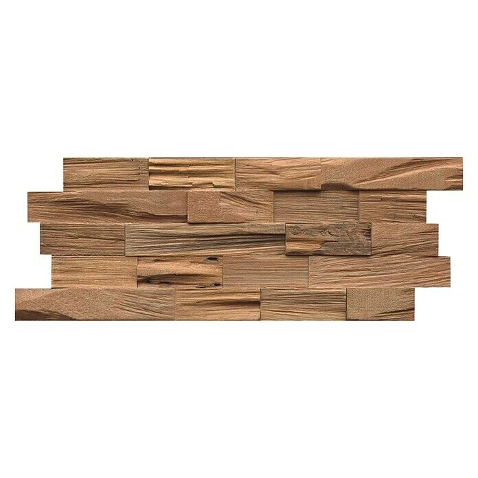 BAUHAUS Indo Holzpaneel 3D Wall Nature Bangkirai, 500 X 200 X 18 Mm, 5 Paneele 3 BAUHAUS Indo Holzpaneel 3D Wall Nature Bangkirai, 500 X 200 X 18 Mm, 5 Paneele