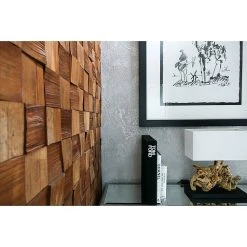 BAUHAUS Holzpaneel Quadro IV Kiefer, Quadrate, 380 X 380 Mm, Stärke: 6 Mm - 14 Mm, 4 Paneele -BAUHAUS Shop 12 2133