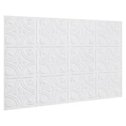 BAUHAUS Palram - Innovera Décor Wandpaneel Empire Silber, 47 X 61,7 Cm