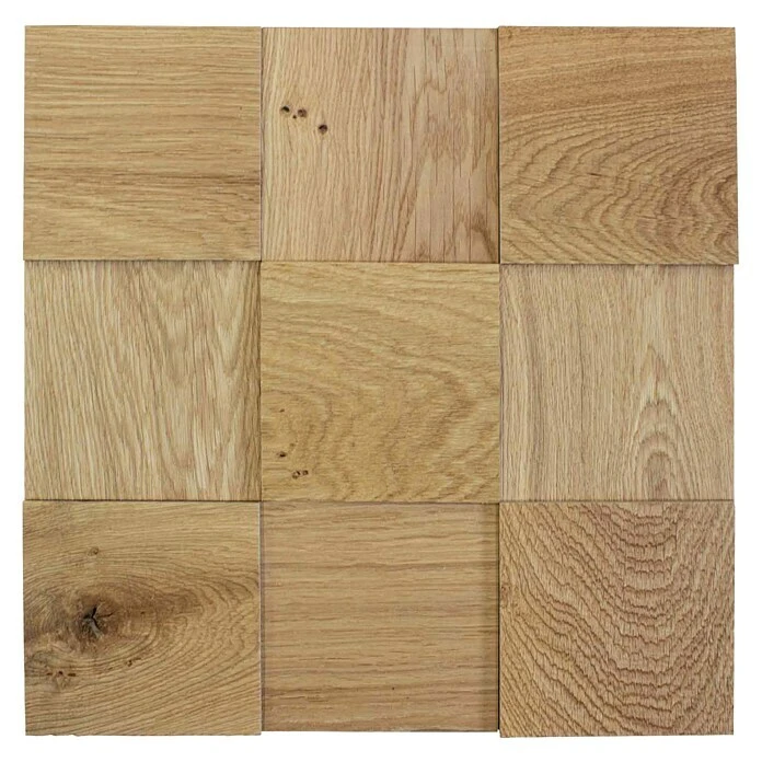 BAUHAUS Wodewa Holzmosaik 100 Eiche 300 X 300 Mm, Stärke: 3 Mm - 6 Mm, 1 Matte 3 BAUHAUS Wodewa Holzmosaik 100 Eiche 300 X 300 Mm, Stärke: 3 Mm - 6 Mm, 1 Matte