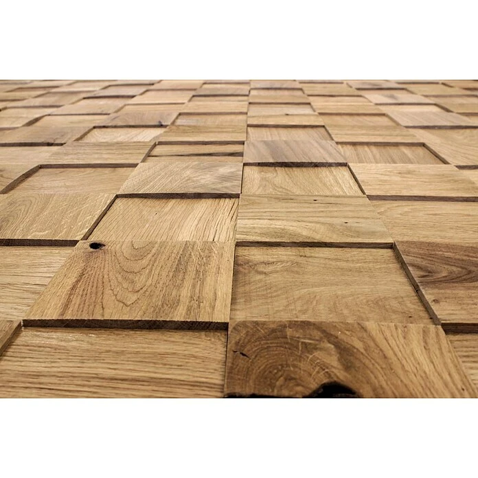 BAUHAUS Wodewa Holzmosaik 100 Eiche 300 X 300 Mm, Stärke: 3 Mm - 6 Mm, 1 Matte 5 BAUHAUS Wodewa Holzmosaik 100 Eiche 300 X 300 Mm, Stärke: 3 Mm - 6 Mm, 1 Matte – Bild 3
