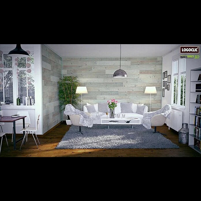 BAUHAUS LOGOCLIC Paneel Wall Effect 3D Carrara 1.296 X 132 X 12 Mm 6 BAUHAUS LOGOCLIC Paneel Wall Effect 3D Carrara 1.296 X 132 X 12 Mm – Bild 4