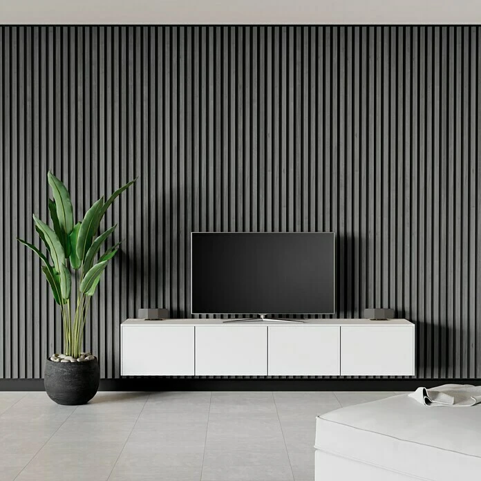 BAUHAUS B!design Wandpaneel Wall Smart Plus Eiche Grau, 2.500 X 300 X 6,1 Mm, 1 Paneel 3 BAUHAUS B!design Wandpaneel Wall Smart Plus Eiche Grau, 2.500 X 300 X 6,1 Mm, 1 Paneel