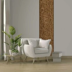 BAUHAUS Wodewa Holzmosaik 30 Nussbaum 300 X 300 Mm, Stärke: 2 Mm - 6 Mm, 1 Matte -BAUHAUS Shop 12 2214