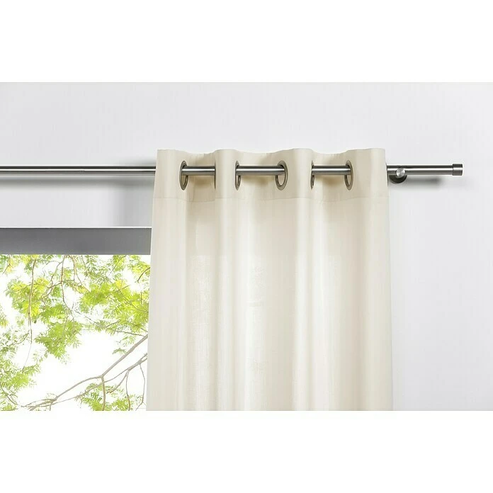 BAUHAUS Ösenschal Mood B X H: 135 X 300 Cm, 100 % Polyester, Ecru 4 BAUHAUS Ösenschal Mood B X H: 135 X 300 Cm, 100 % Polyester, Ecru – Bild 2