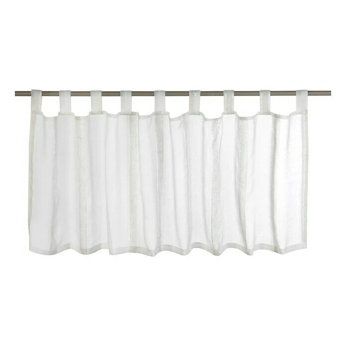 BAUHAUS Elbersdrucke Bistrogardine Casa Beige, 140 X 48 Cm, 80 % Polyester, 20 % Leinen 3 BAUHAUS Elbersdrucke Bistrogardine Casa Beige, 140 X 48 Cm, 80 % Polyester, 20 % Leinen