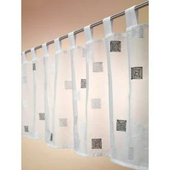 Alternative view of BAUHAUS Elbersdrucke Bistrogardine Quadro 140 X 48 Cm, 100 % Polyester, Schwarz/Weiß