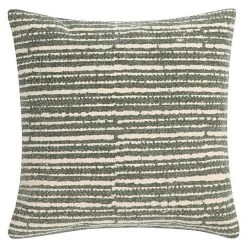 BAUHAUS Kissen Vintage Stripe Grau, 45 X 45 Mm, 100 % Baumwolle