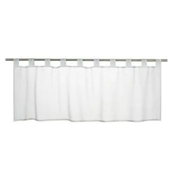 BAUHAUS Elbersdrucke Bistrogardine Basic 140 X 48 Cm, 100 % Polyester, Uni, Weiß