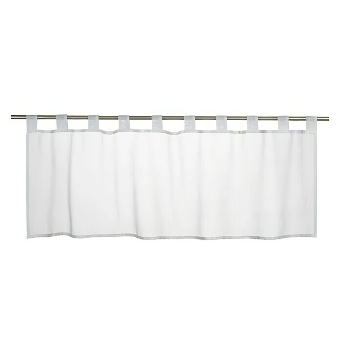BAUHAUS Elbersdrucke Bistrogardine Basic 140 X 48 Cm, 100 % Polyester, Uni, Weiß 3 BAUHAUS Elbersdrucke Bistrogardine Basic 140 X 48 Cm, 100 % Polyester, Uni, Weiß