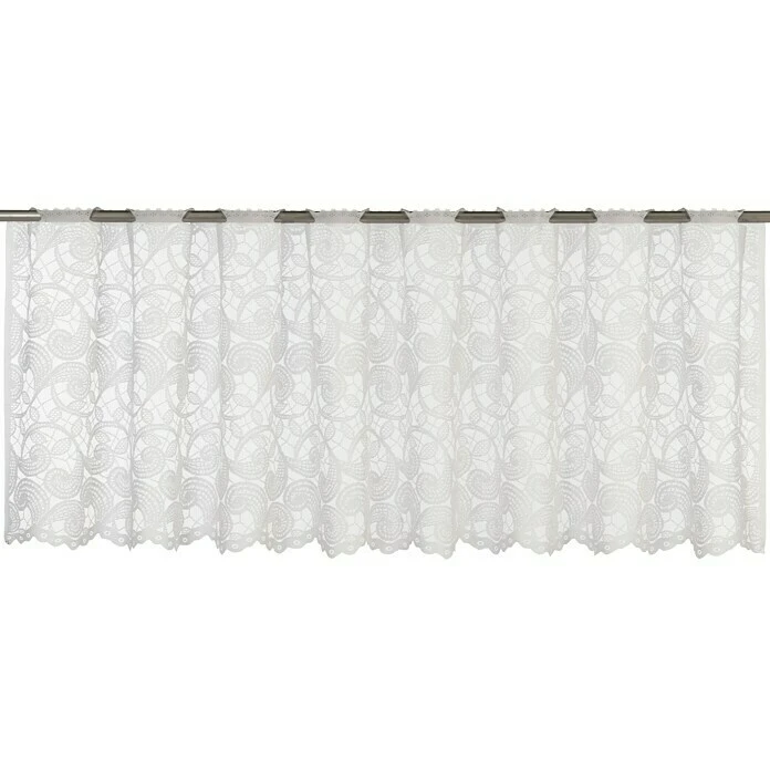BAUHAUS Elbersdrucke Bistrogardine Duchesse 160 X 45 Cm, 100 % Polyester, Floral, Weiß 3 BAUHAUS Elbersdrucke Bistrogardine Duchesse 160 X 45 Cm, 100 % Polyester, Floral, Weiß