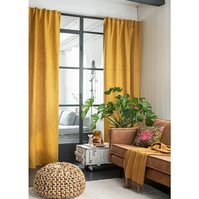 BAUHAUS Elbersdrucke Schlaufenschal Sunny B X H: 140 Cm X 255 Mm, 100% Polyester, Gelb 8 BAUHAUS Elbersdrucke Schlaufenschal Sunny B X H: 140 Cm X 255 Mm, 100% Polyester, Gelb – Bild 6