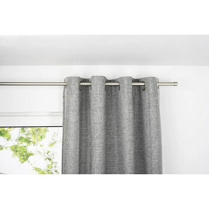 BAUHAUS Ösenschal Chalet B X H: 135 X 245 Cm, 100 % Polyester, Grau 4 BAUHAUS Ösenschal Chalet B X H: 135 X 245 Cm, 100 % Polyester, Grau – Bild 2
