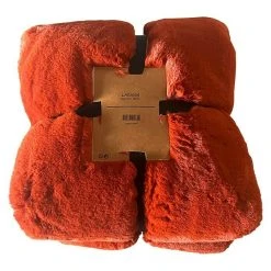 BAUHAUS Decke Larissa Potters Clay, 180 X 140 Cm, 100 % Polyester