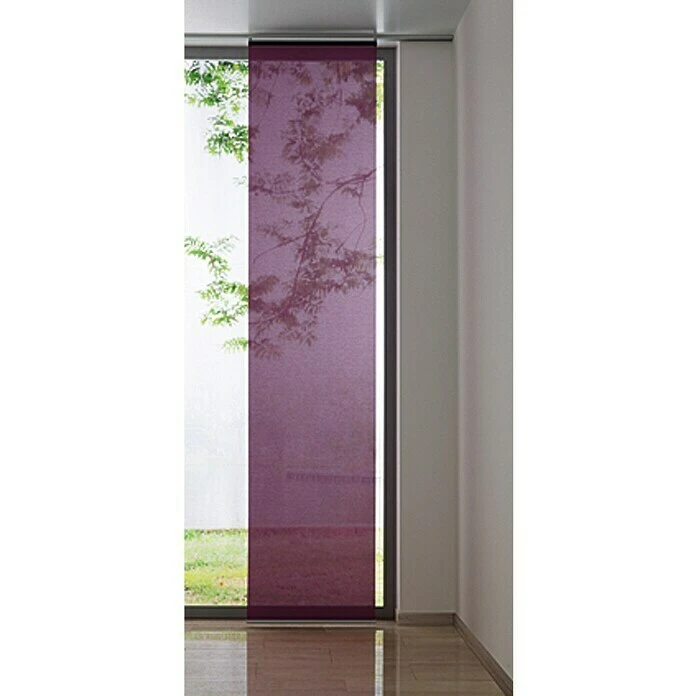 BAUHAUS Expo Ambiente Flächenvorhang Basic Brombeere, 100 % Polyester, B X H: 60 X 300 Cm 5 BAUHAUS Expo Ambiente Flächenvorhang Basic Brombeere, 100 % Polyester, B X H: 60 X 300 Cm – Bild 3