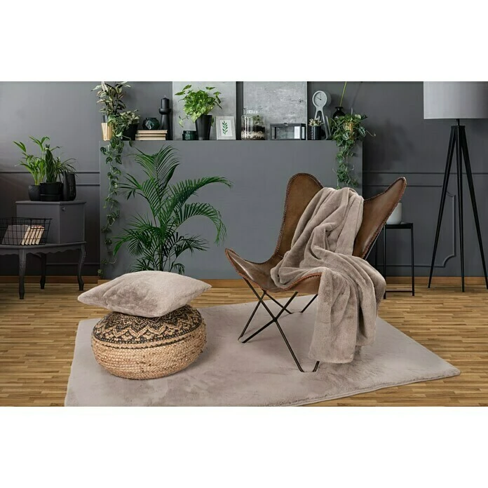 BAUHAUS Decke Happy Taupe, 200 X 150 Cm, 100 % Polyester 8 BAUHAUS Decke Happy Taupe, 200 X 150 Cm, 100 % Polyester – Bild 6