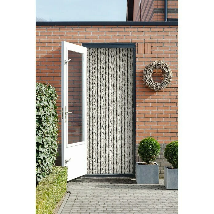 BAUHAUS Türvorhang Martinique Grau/Weiß, 93 X 230 Cm 4 BAUHAUS Türvorhang Martinique Grau/Weiß, 93 X 230 Cm – Bild 2