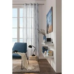 Alternative view of BAUHAUS Expo Ambiente Ösenschal Henry 135 X 245 Cm, 100 % Polyester, Blau