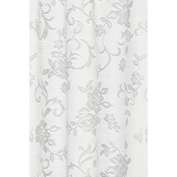 BAUHAUS Elbersdrucke Bistrogardine Rosanne 160 X 45 Cm, 100 % Polyester, Floral, Weiß 4 BAUHAUS Elbersdrucke Bistrogardine Rosanne 160 X 45 Cm, 100 % Polyester, Floral, Weiß – Bild 2