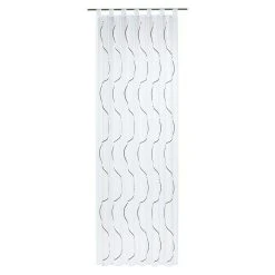BAUHAUS Elbersdrucke Schlaufenschal Serpentine Weiß/Anthrazit, B X H: 140 X 255 Cm, 100 % Polyester