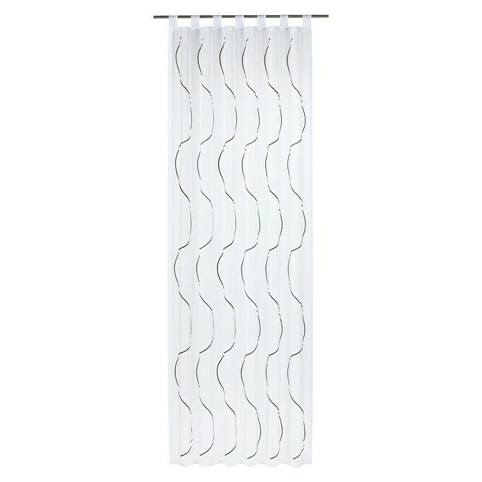 BAUHAUS Elbersdrucke Schlaufenschal Serpentine Weiß/Anthrazit, B X H: 140 X 255 Cm, 100 % Polyester 3 BAUHAUS Elbersdrucke Schlaufenschal Serpentine Weiß/Anthrazit, B X H: 140 X 255 Cm, 100 % Polyester