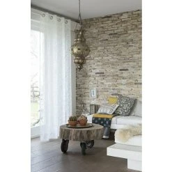 Alternative view of BAUHAUS Rasch Home Ösenschal Zig Zag 140 X 255 Cm, 100 % Polyester, Offwhite