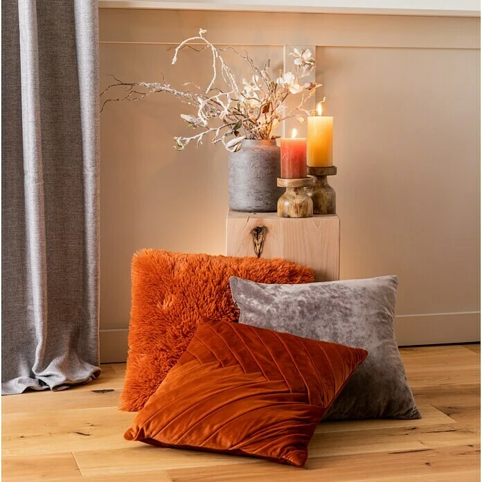 BAUHAUS Kissen Bodrum Rostrot, 45 X 45 Cm, 100 % Polyester 4 BAUHAUS Kissen Bodrum Rostrot, 45 X 45 Cm, 100 % Polyester – Bild 2