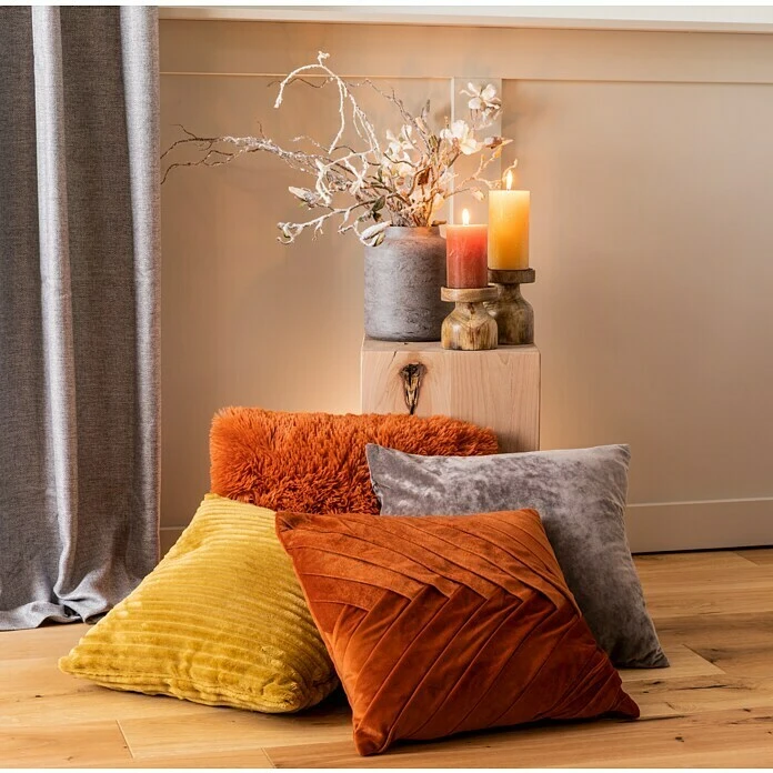 BAUHAUS Kissen Bodrum Rostrot, 45 X 45 Cm, 100 % Polyester 5 BAUHAUS Kissen Bodrum Rostrot, 45 X 45 Cm, 100 % Polyester – Bild 3