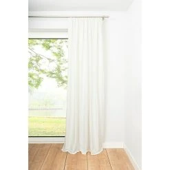 BAUHAUS Schlaufenschal Leinen-Look B X H: 135 X 245 Cm, 100 % Polyester, Weiß