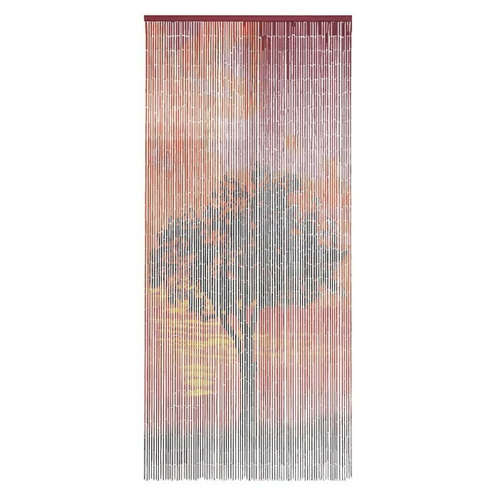 BAUHAUS Conacord Perlenvorhang Sunrise Rot/Orange/Schwarz, 90 X 200 Cm, Bambusstäbchen 3 BAUHAUS Conacord Perlenvorhang Sunrise Rot/Orange/Schwarz, 90 X 200 Cm, Bambusstäbchen