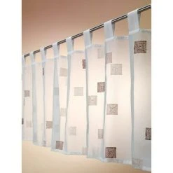 BAUHAUS Elbersdrucke Bistrogardine Quadro 140 X 48 Cm, 100 % Polyester, Braun/Weiß -BAUHAUS Shop 12 554