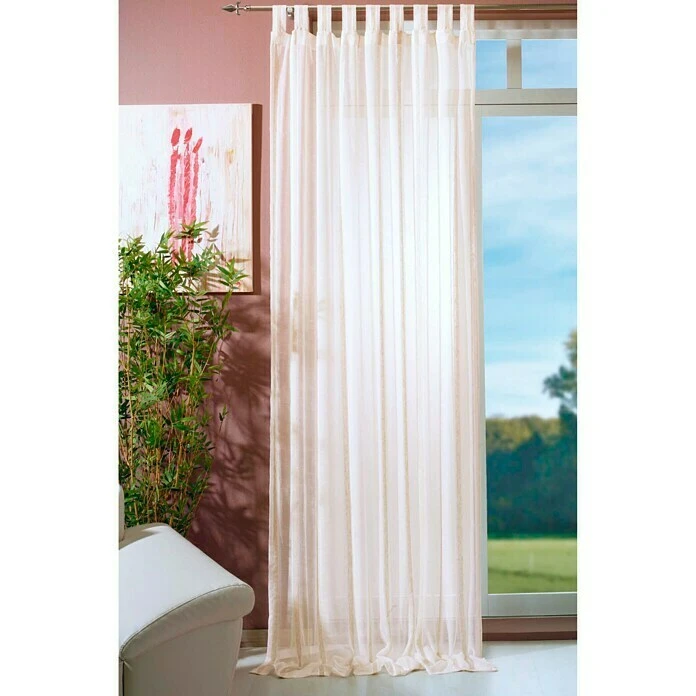 BAUHAUS Elbersdrucke Schlaufenschal Casa B X H: 140 X 255 Cm, 80 % Polyester, 20 % Leinen, Beige 4 BAUHAUS Elbersdrucke Schlaufenschal Casa B X H: 140 X 255 Cm, 80 % Polyester, 20 % Leinen, Beige – Bild 2