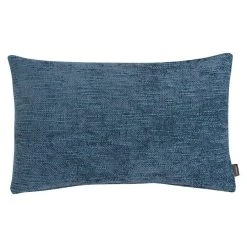 BAUHAUS Kissen Coco Chenille Blau, 50 X 30 Cm, 100 % Baumwolle