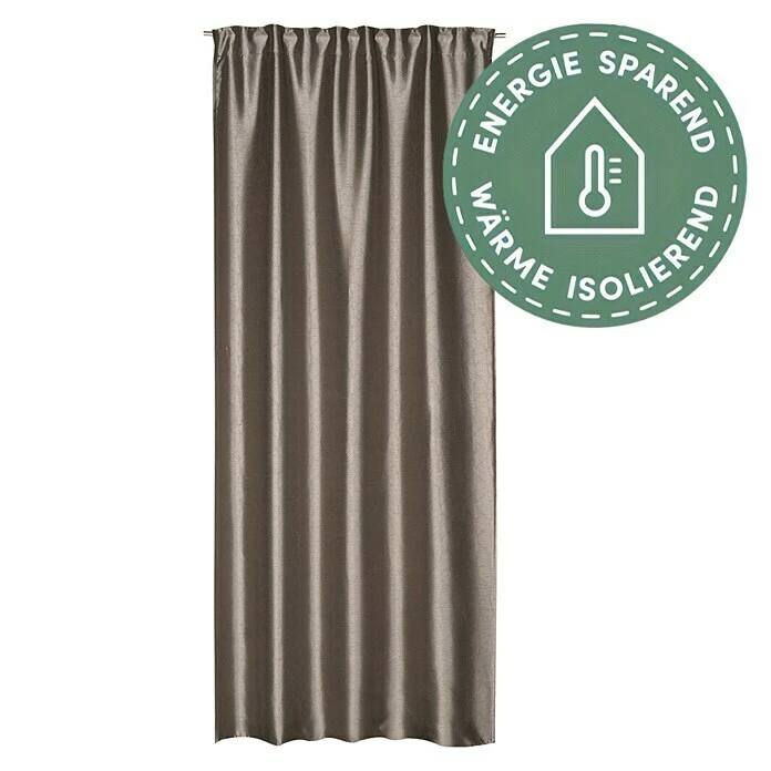 BAUHAUS Elbersdrucke Verdunkelungsvorhang Deep Shade 140 X 255 Cm, 100 % Polyester, Taupe 3 BAUHAUS Elbersdrucke Verdunkelungsvorhang Deep Shade 140 X 255 Cm, 100 % Polyester, Taupe
