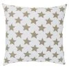 BAUHAUS Elbersdrucke Kissen Stars Allover, Weiß/Braun, 45 X 45 Cm, 100 % Baumwolle -BAUHAUS Shop 12 621